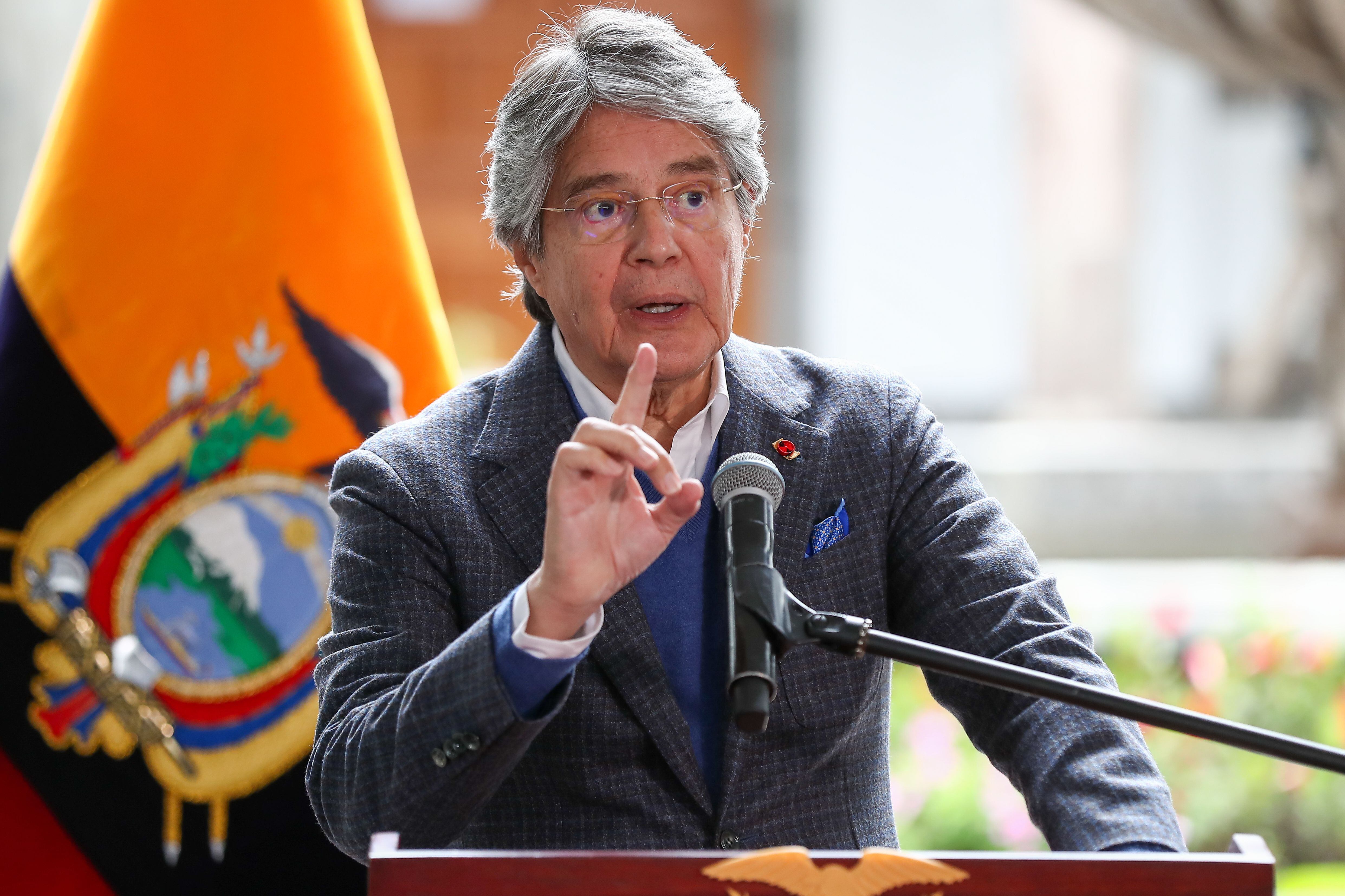El presidente de Ecuador, Guillermo Lasso concluirá su mandato en diciembre de este año (EFE/José Jácome)
