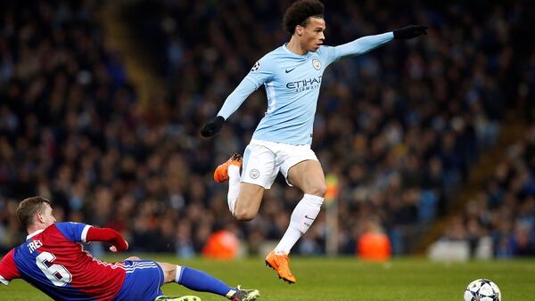 Leroy Sané, jugador del Manchester City de Inglaterra (Reuters)