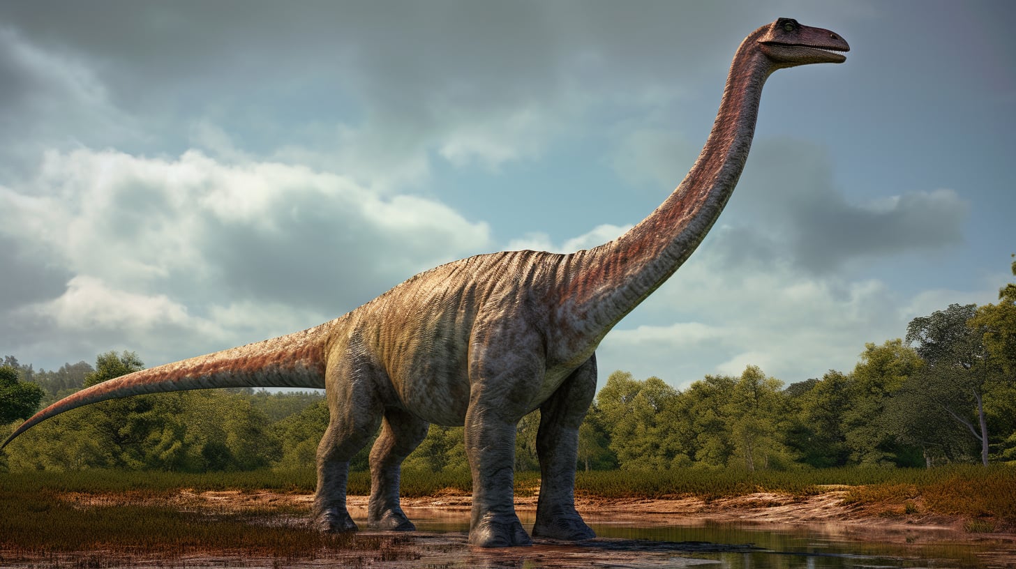 El doctor Diego Pol formó parte del equipo que descubrió restos de
Patagotitan mayorum en Cerro Barcino, provincia de Chubut. Esta especie vivió hace unos 101 millones de años (Imagen Ilustrativa Infobae)