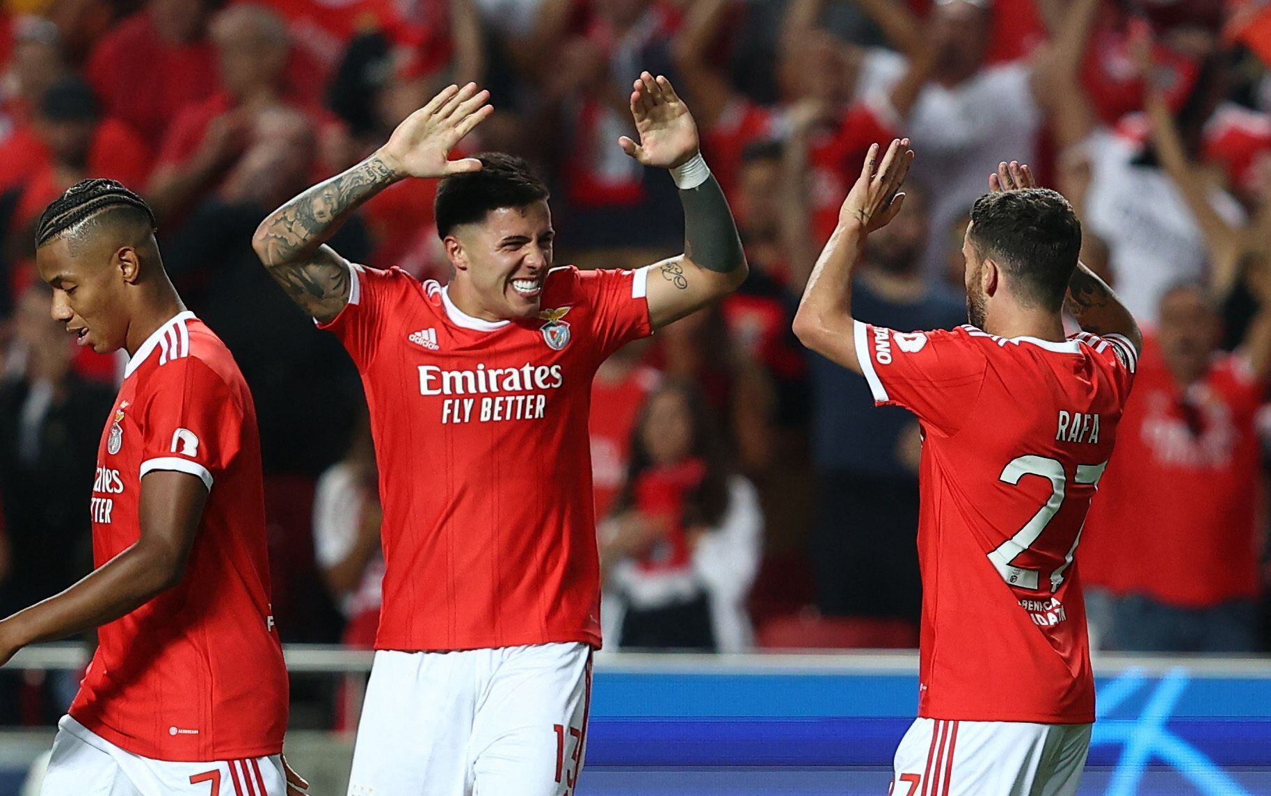 Enzo Fernández atraviesa un estupendo presente en el Benfica de Portugal (REUTERS/Rodrigo Antunes)
