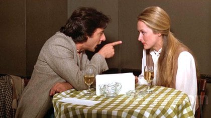 Meryl Streep en "Kramer vs. Kramer", con Dustin Hoffman