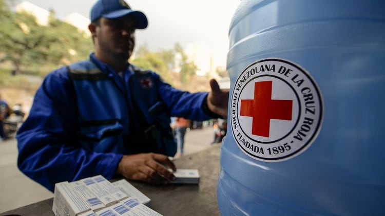 La Cruz Roja en Venezuela (AFP)