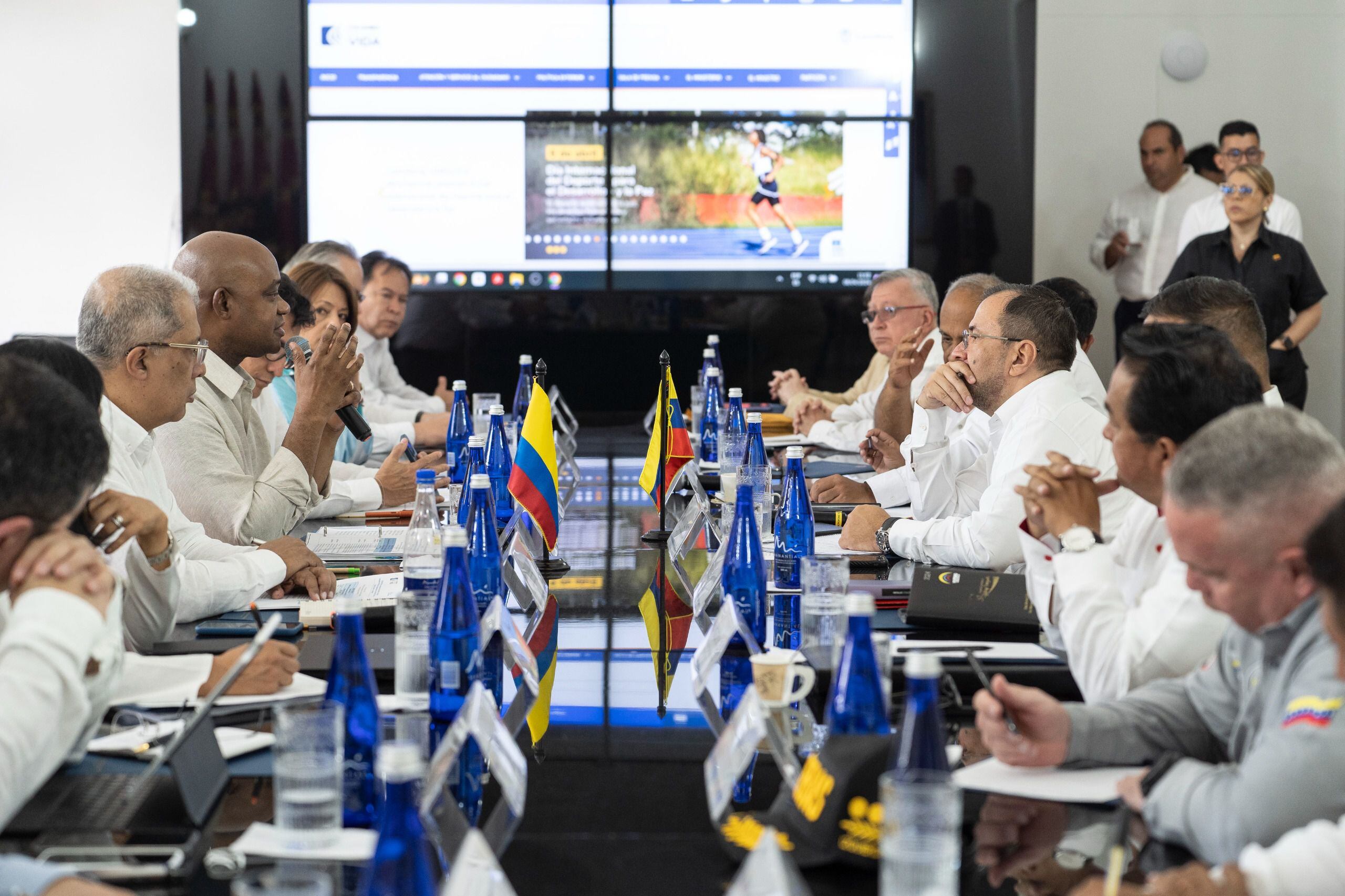 Delegaciones de Colombia y Venezuela reunidas en Cúcuta - crédito Cancillería