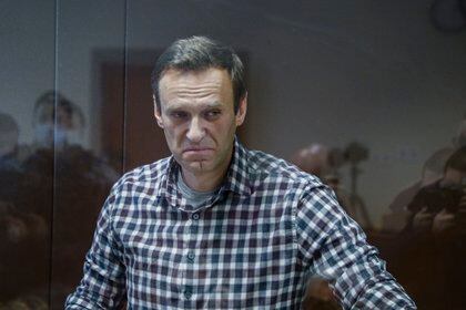 Alexei Navalny en una audiencia judicial de febrero (EFE)