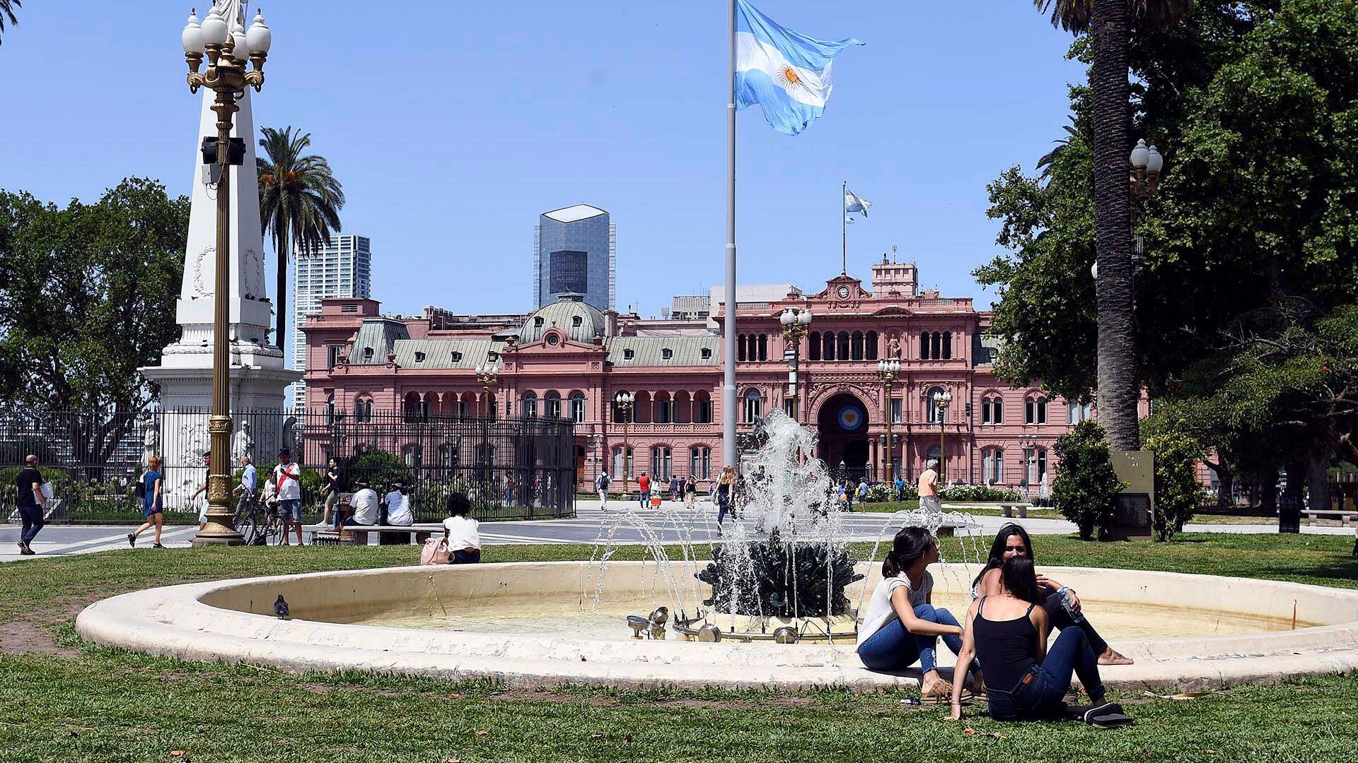 La ciudad de Buenos Aires registró altas temperaturas durante la jornada del jueves 