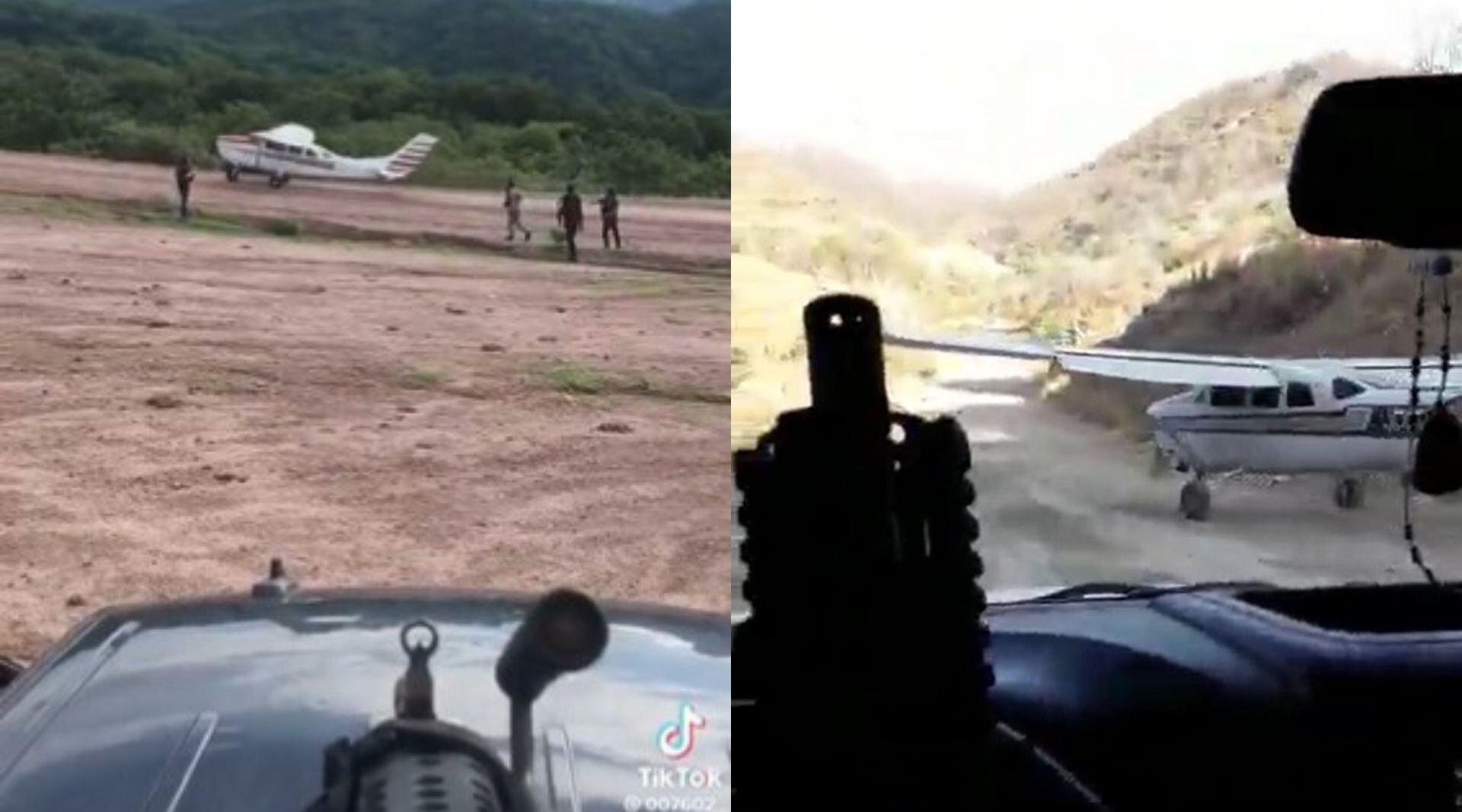 Presuntos integrantes del Cártel de Sinaloa captaron un par de sus avionetas en plena operación en Durango y compartieron los videos en internet. (Twitter / Google Maps)