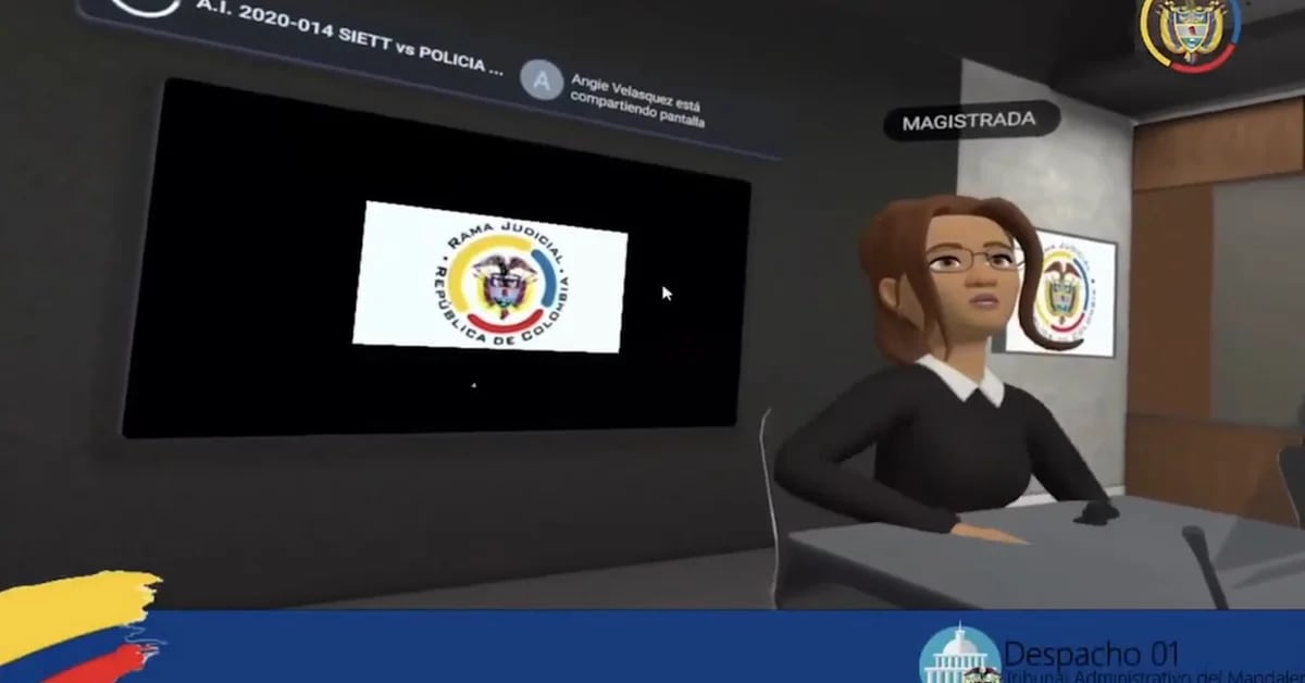 This is how the first legal hearing was held in the metaverse in Colombia