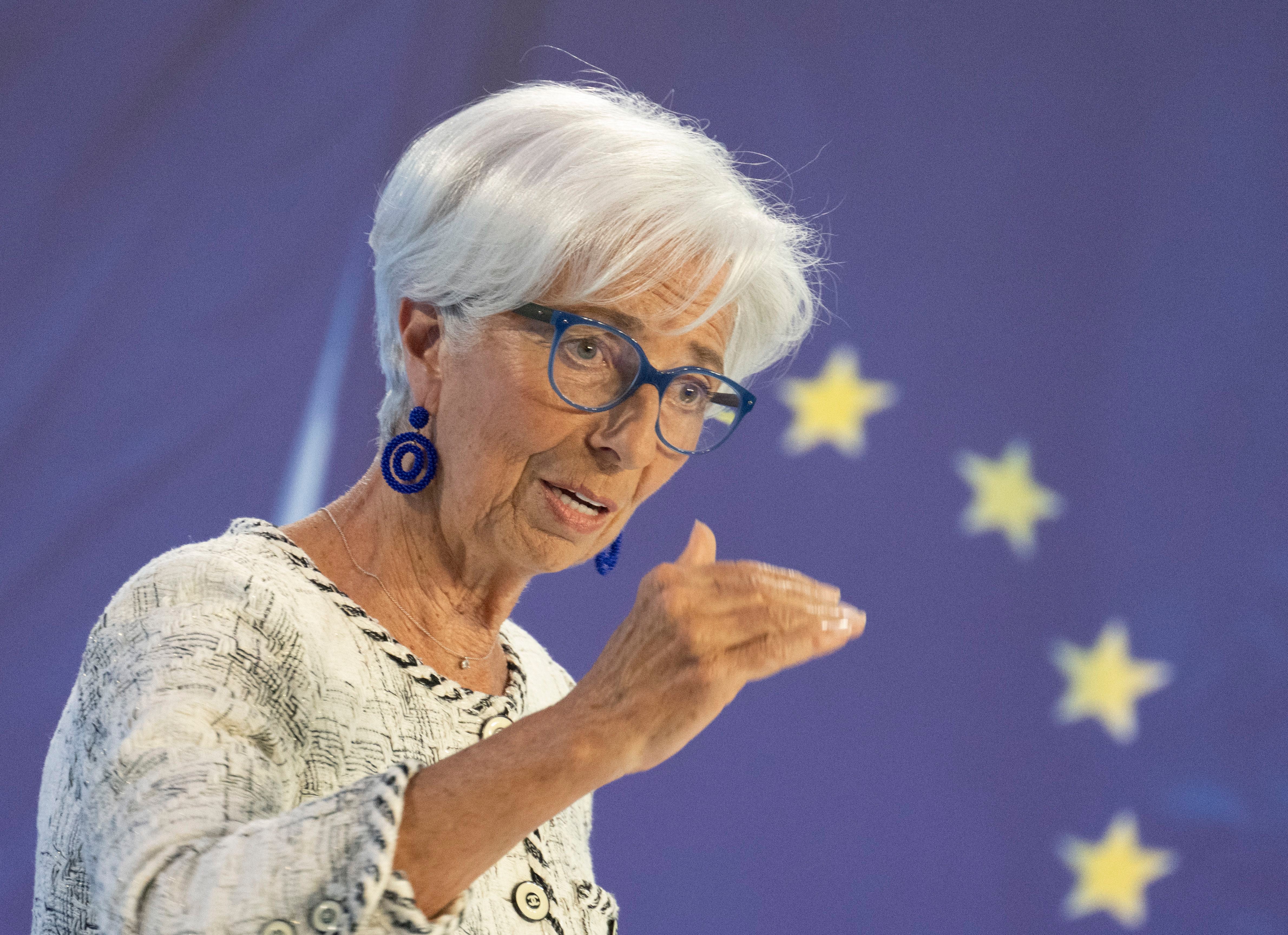 La presidente del BCE Christine Lagarde (Boris Roessler/Dpa)
