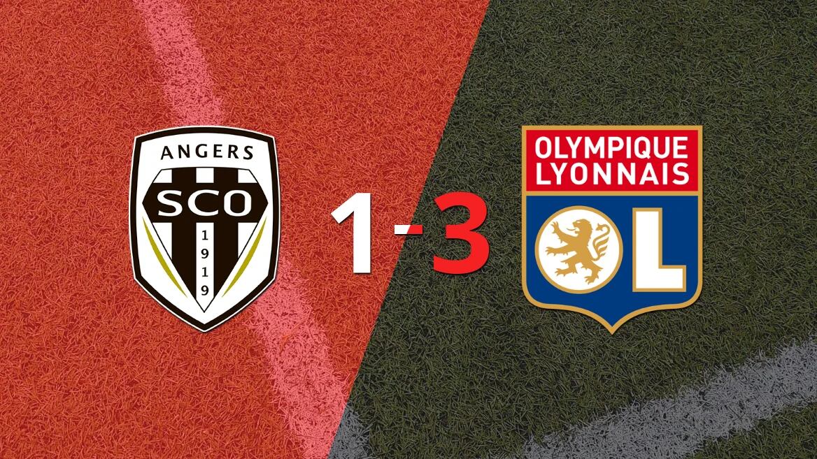 Muchos goles en la victoria de Olympique Lyon como visitante ante Angers