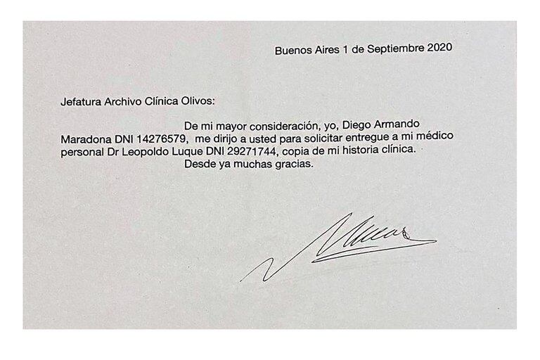 Pericia oficial: la Justicia comprobó que el médico Luque falsificó la firma de Diego Maradona 3 2024