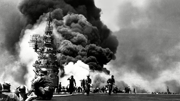 11 de Mayo de 1945: el ataque kamikaze a la flota norteamericana (Shutterstock)