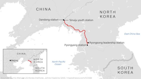 Así fue el viaje en tren de Kim Jong-un