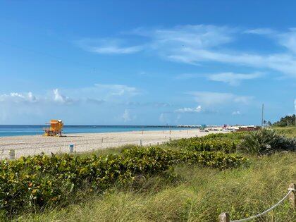 Foto de una playa en Miami Beach, en el sur de la Florida. Foto: REUTERS/Elizabeth Feria