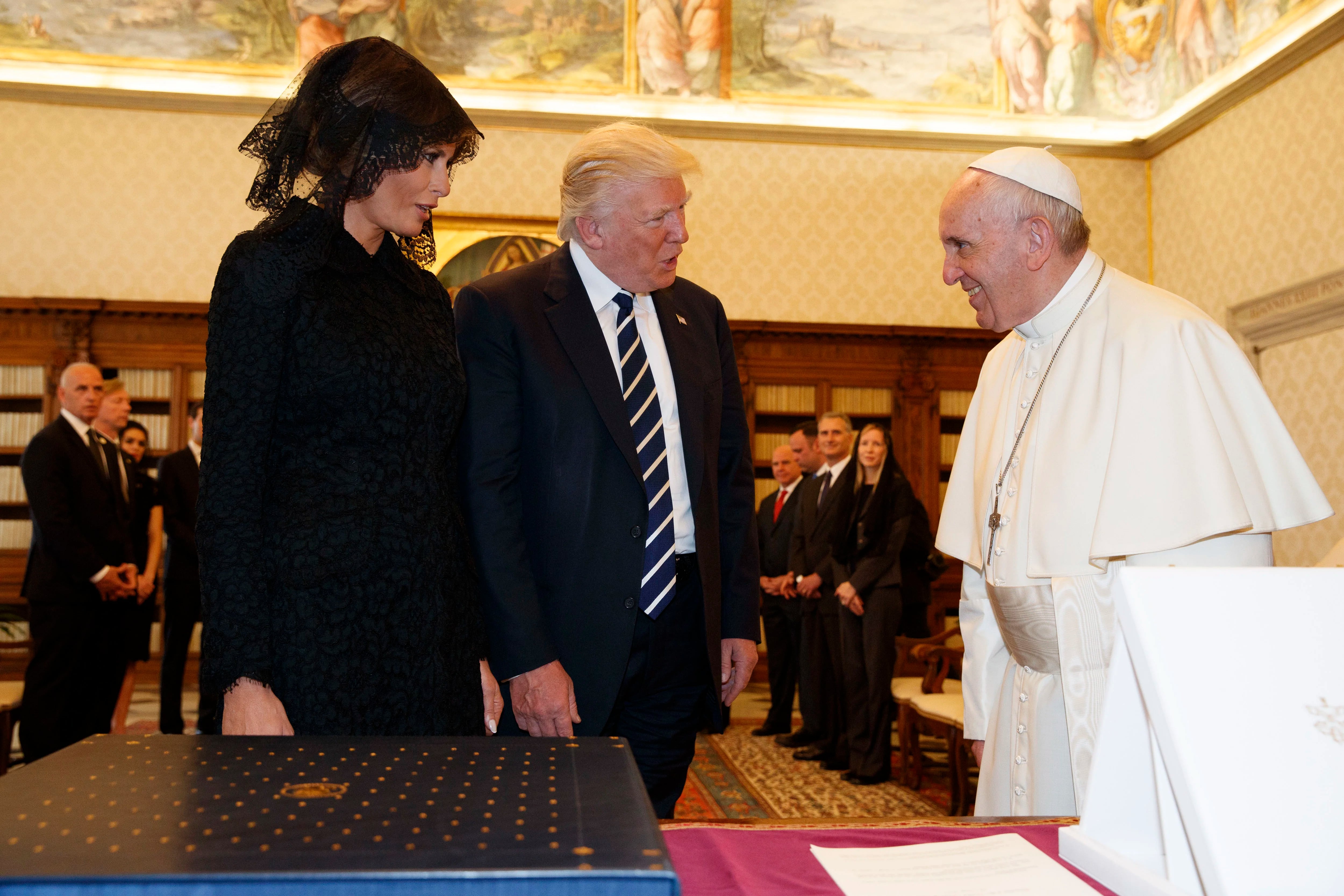 El papa Francisco recibió a Donald y Melania Trump