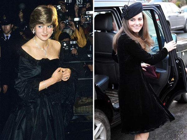 Kate Middleton tiene un estilo muy similar al de Lady Di y en más de una oportunidad usó looks muy parecidos con quien ahora comparte el título de Princesa de Gales.