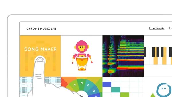 Song Maker es una de las herramientas para aprender música que están dentro de Chrome Music Lab, de Google