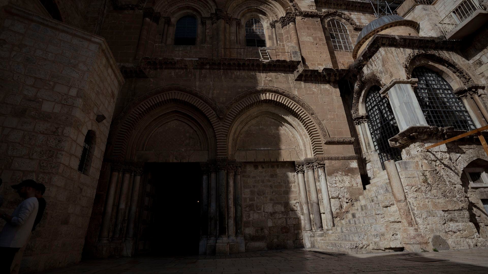 La iglesia del Santo Sepulcro sin fieles, frente a la posibilidad de un conflicto entre Israel y la organización terrorista Hamas