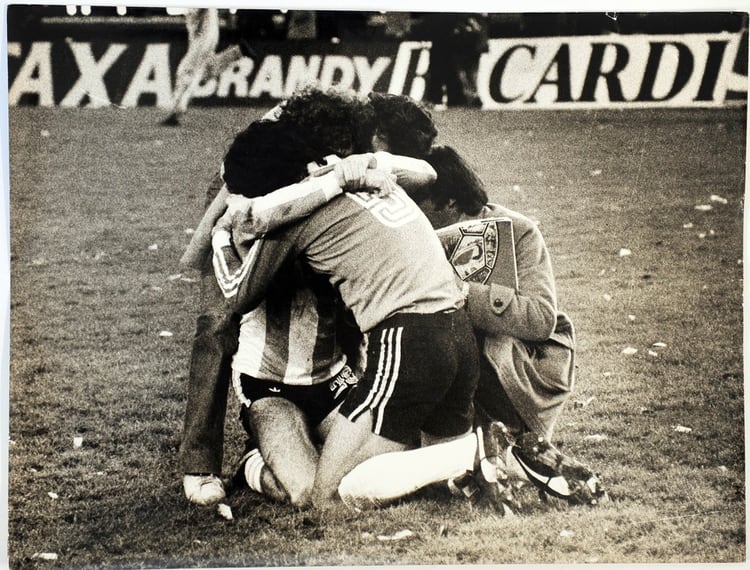 Y todos se funden en el abrazo del alma. (Gentileza familia Alfieri)