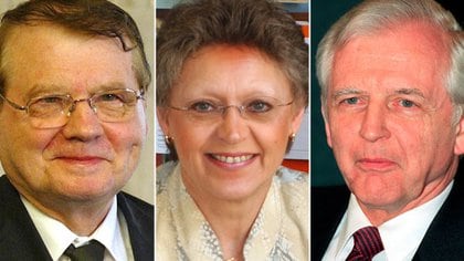 Luc Montagnier, Françoise Barré-Sinoussi y el alemán Harald zur Hausen fueron galardonados con el Premio Nobel de Medicina en 2008 por sus hallazgos sobre el virus del VIH