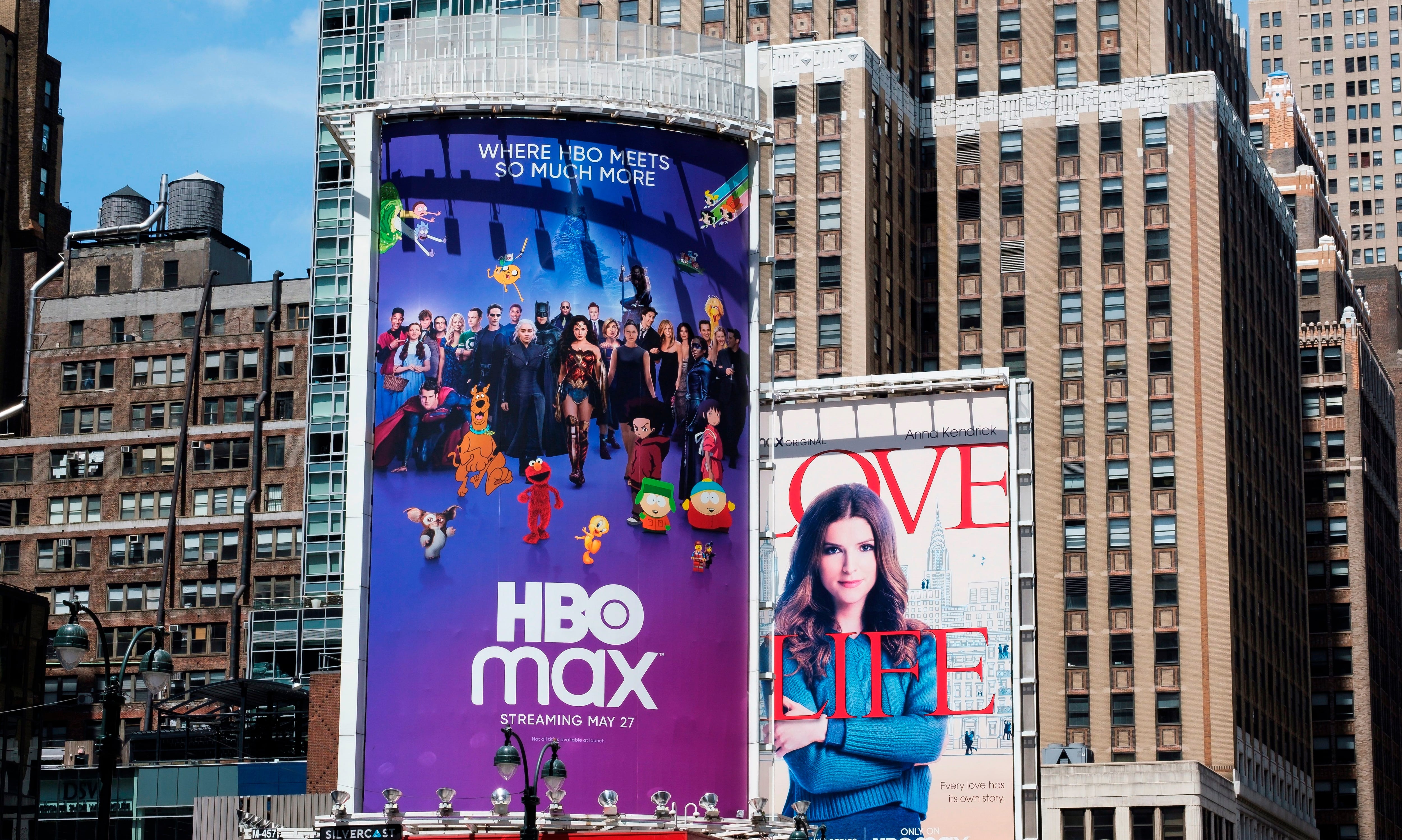 A billboard for the new streaming service HBO Max in New York, New York, USA, 27 May 2020. EFE/EPA/JUSTIN LANE/Archivo
