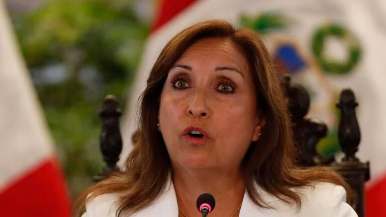     Dina Boluarte asegura que no renunciará a la presidencia. (Andina) 