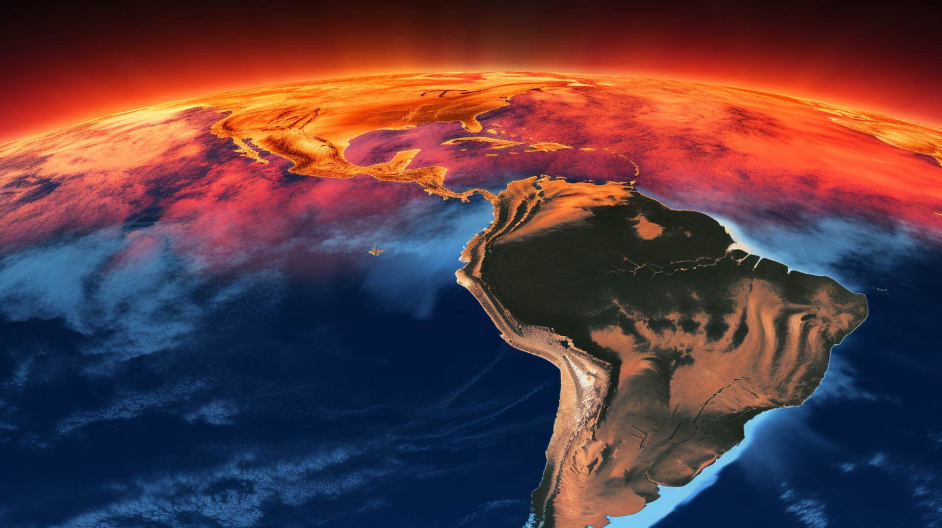 sudamericana bajo un sol abrasador, a pesar de estar en pleno invierno, reflejando la ola de calor sin precedentes que afecta al continente.