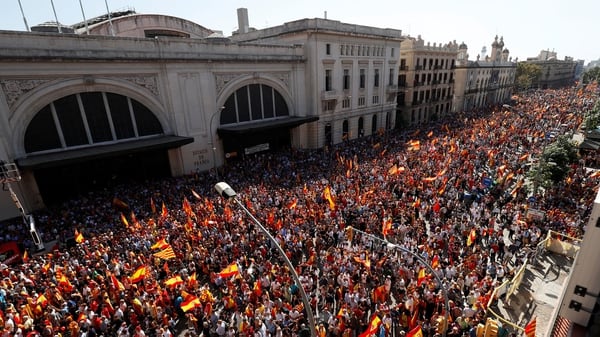 La manifestación del domingo en Barcelona (Reuters)