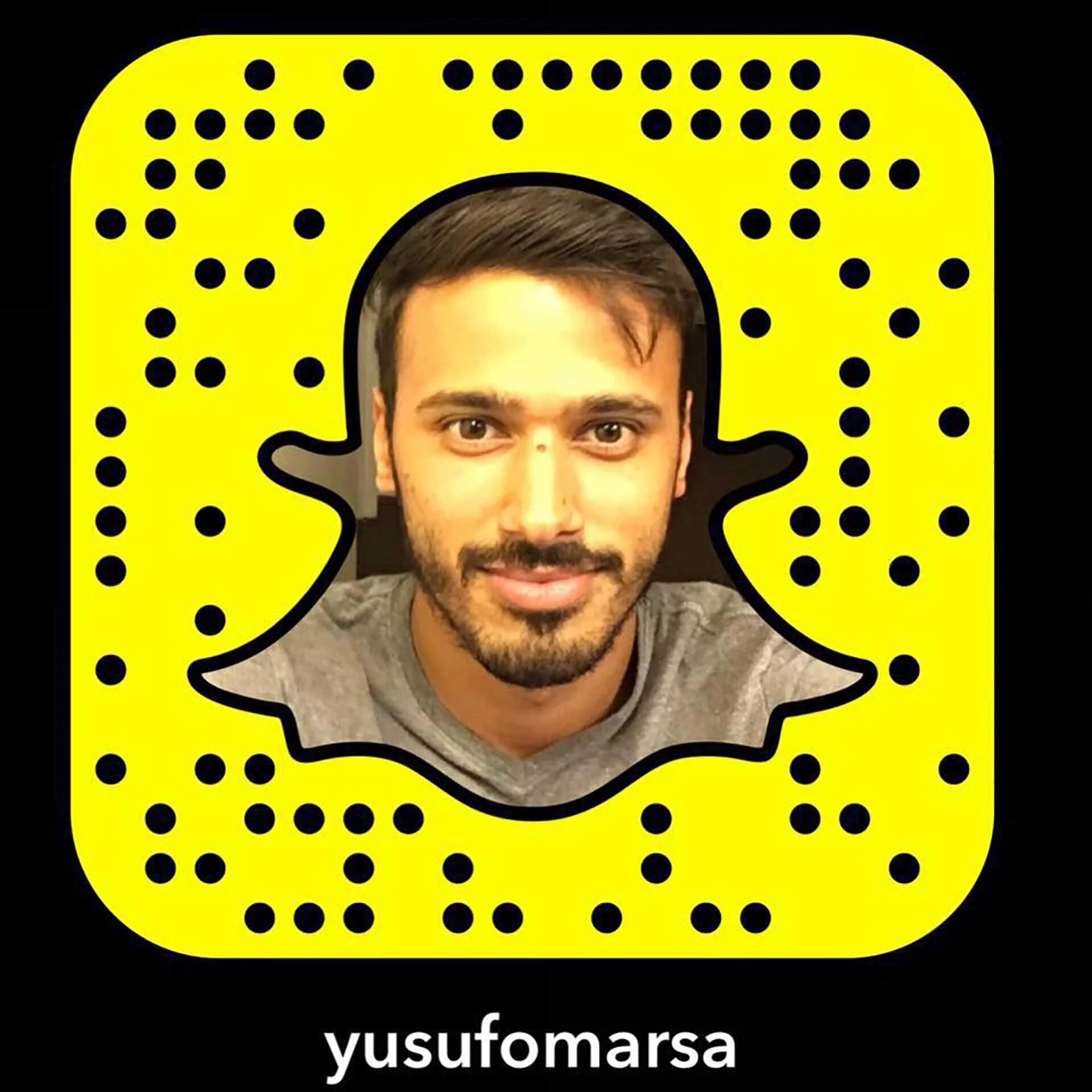Yusuf Omar en su perfil de Snapchat