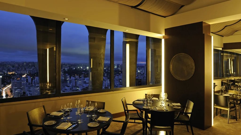 El restaurante Pop Up 23 ofrece una de las mejores vistas de la ciudad de San Pablo.