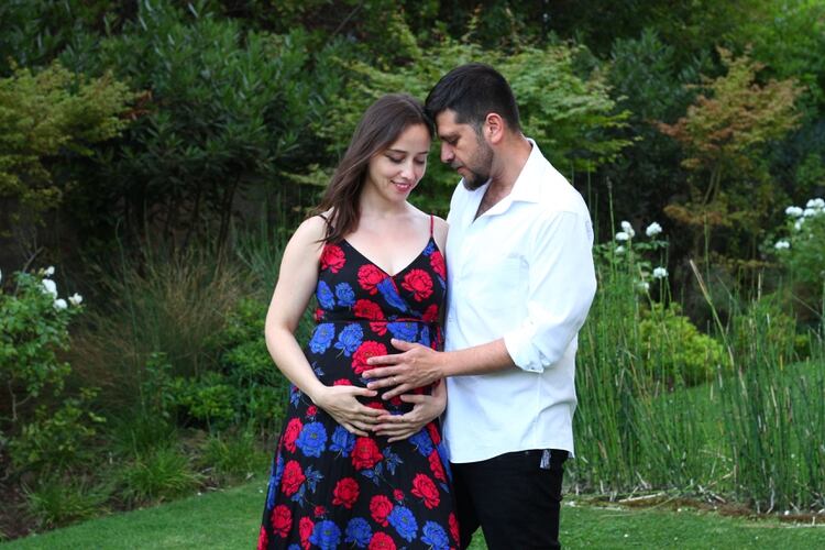 Patricia Venegas y Anwar, antes del viaje que cambió la forma de vivir el embarazo. 