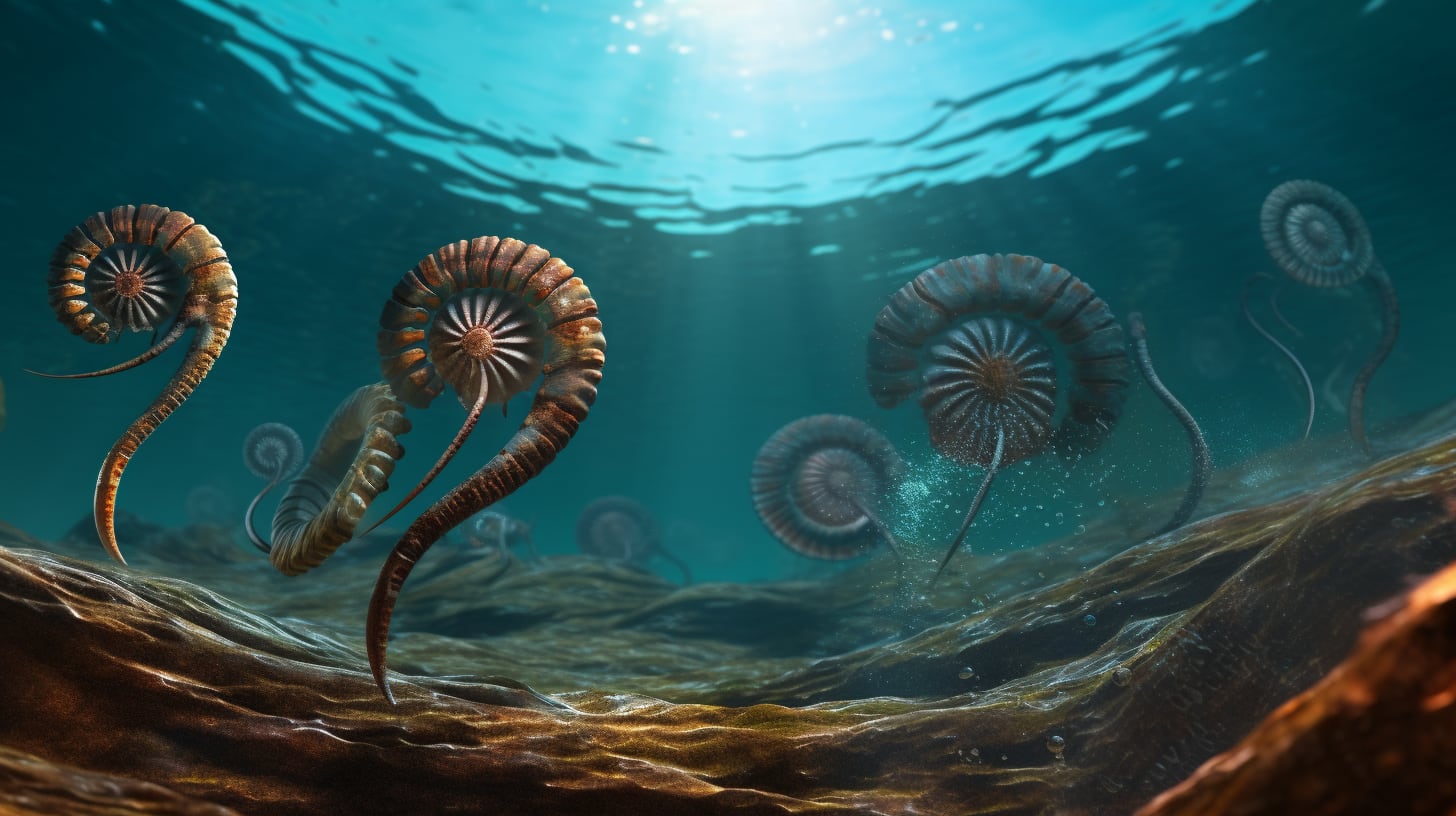 Los amonoideos es la especialidad de estudio de Aguirre-Urreta. Son animales marinos extintos que vivieron durante el período que va desde hace 400 millones de años hasta hace 66 millones de años. Tenían una concha en forma de espiral y se parecían a los calamares actuales (Imagen Ilustrativa Infobae)