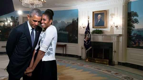 Barack y Michelle Obama en el Día de San Valentín