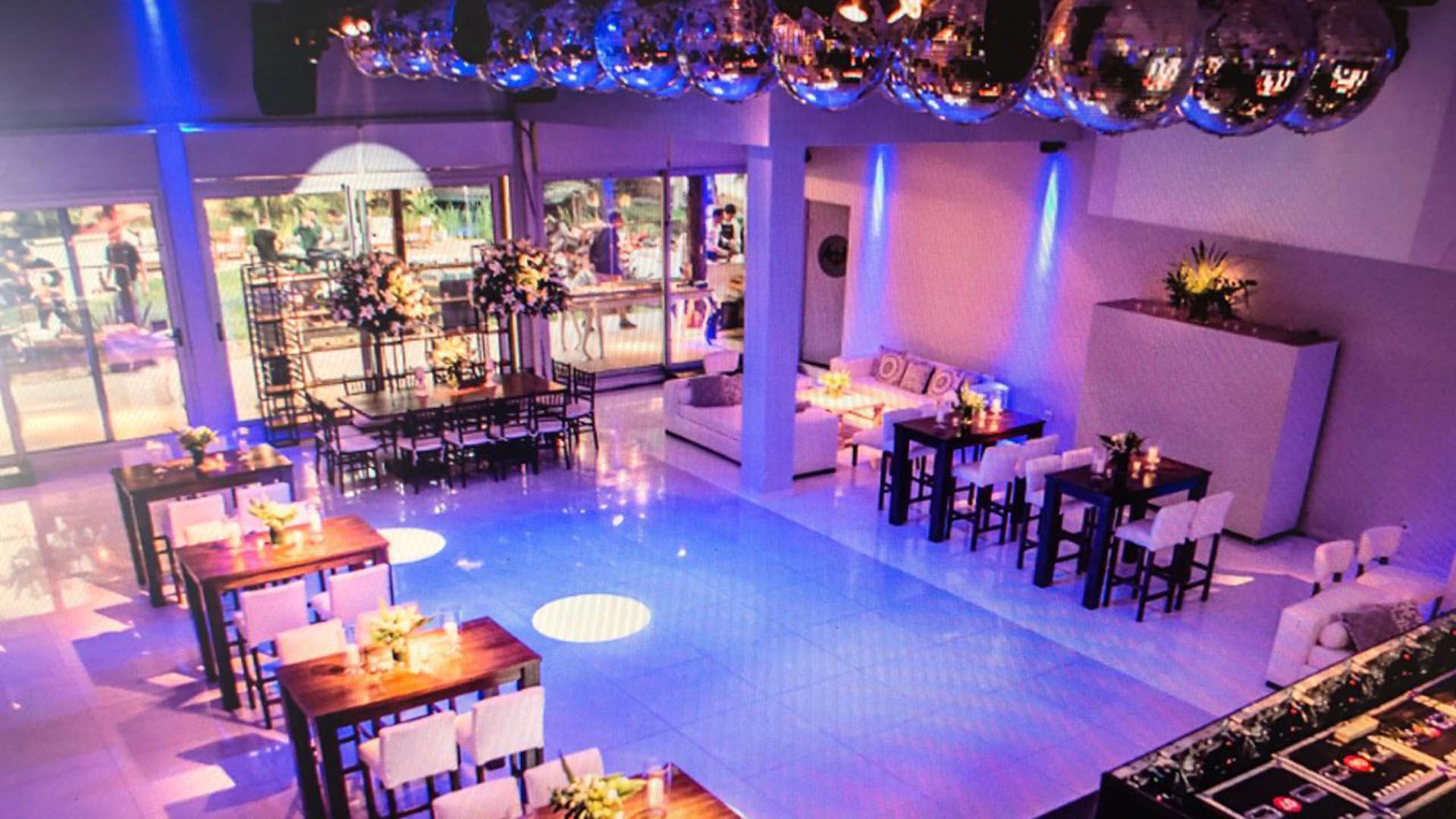 El salón de fiestas al que se dirigió la mediática