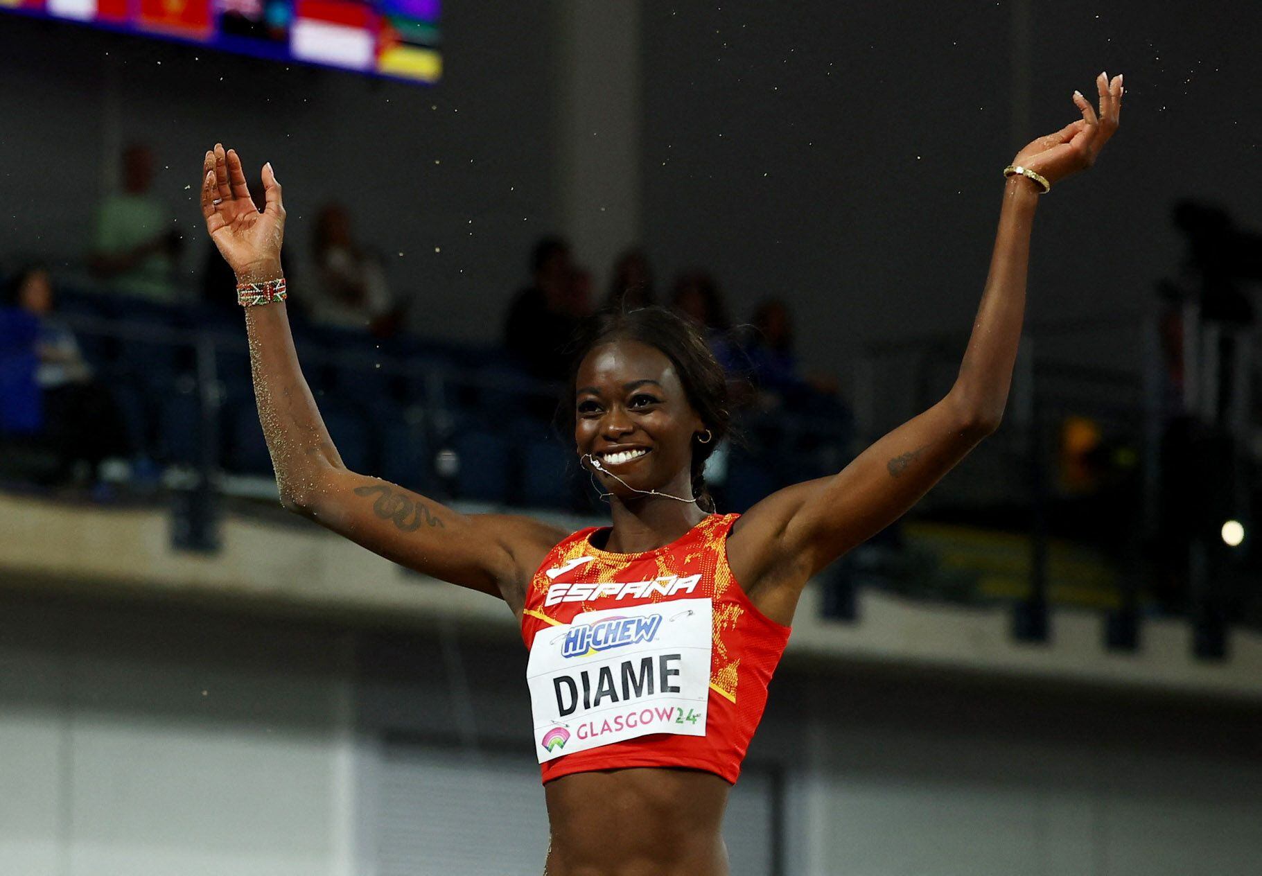 La atleta española Fátima Diame (REUTERS/Hannah Mckay)