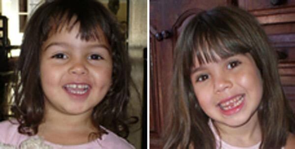 Durante la desaparición, las fotos de sus hijas fueron publicadas por Missing Children