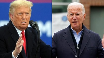 Donald Trump y Joe Biden (AFP)