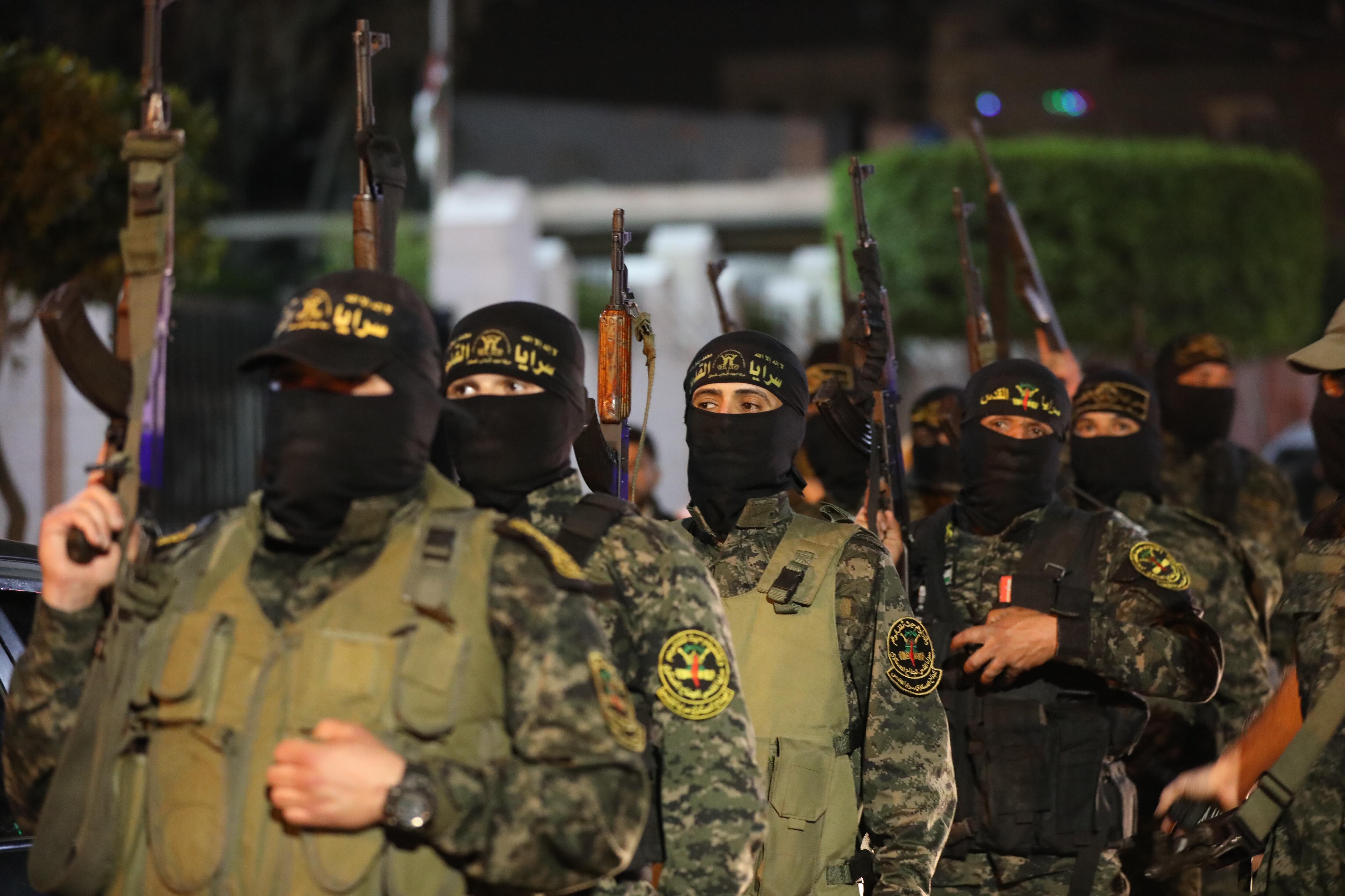 Terroristas de la Yihad Islámica exigieron un intercambio de prisioneros con Israel (Ashraf Amra/APA Images via ZUMA / DPA)