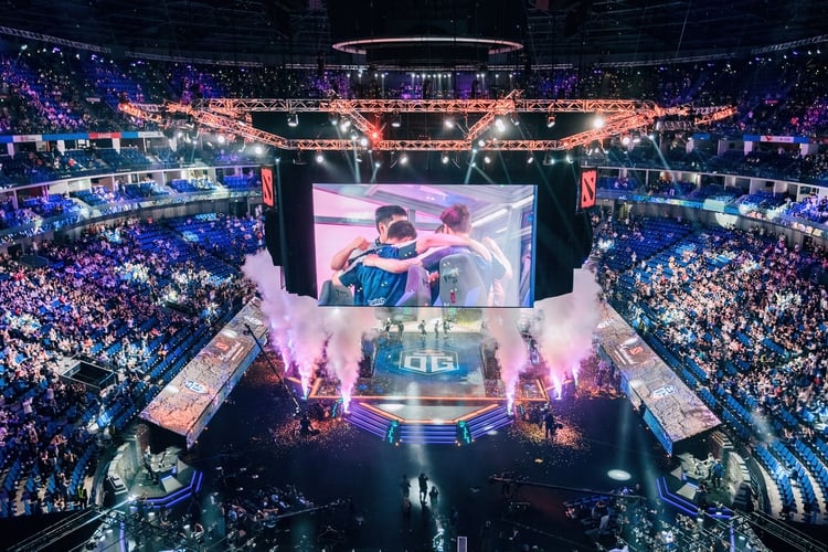 El escenario de The International 2019, donde OG levantó el Aegis. Fotografía: Flickr Dota 2