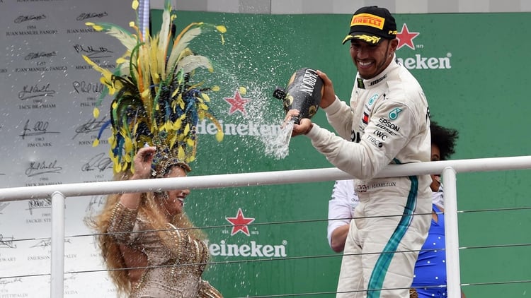 Lewis Hamilton se consagró como el mejor piloto del 2018(AFP)