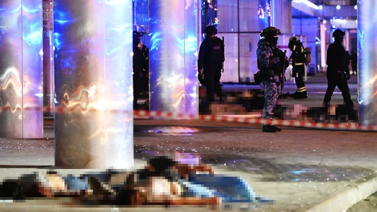 Los videos que muestran el horror del tiroteo en Moscú