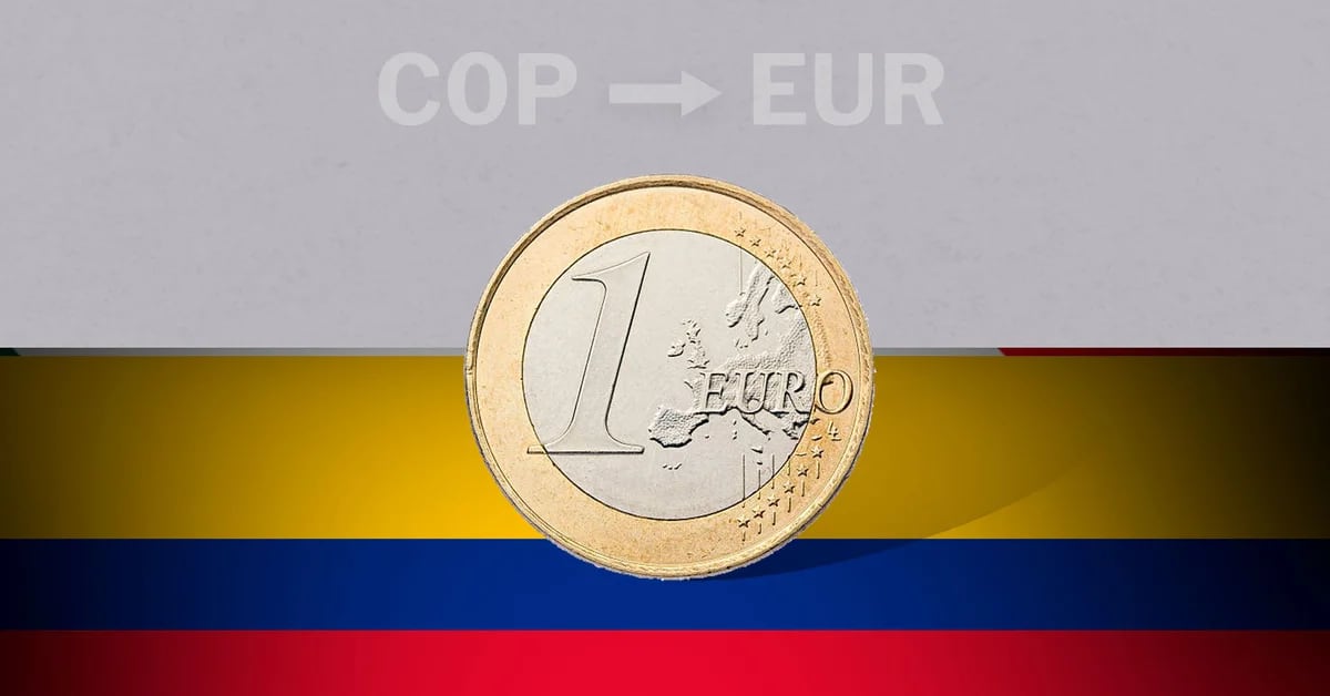 Euro opening value in Colombia this March 13 from EUR to COP