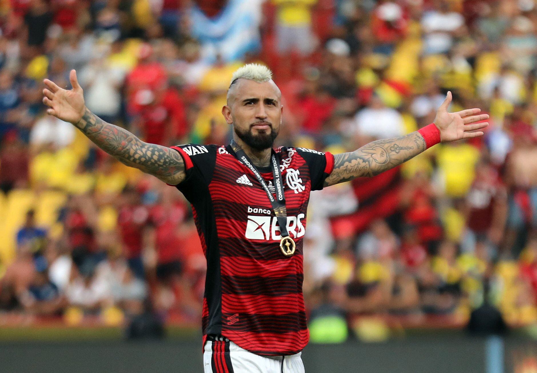 El mediocampista se consagró campeón de la Copa Libertadores con el Flamengo (Reuters)
