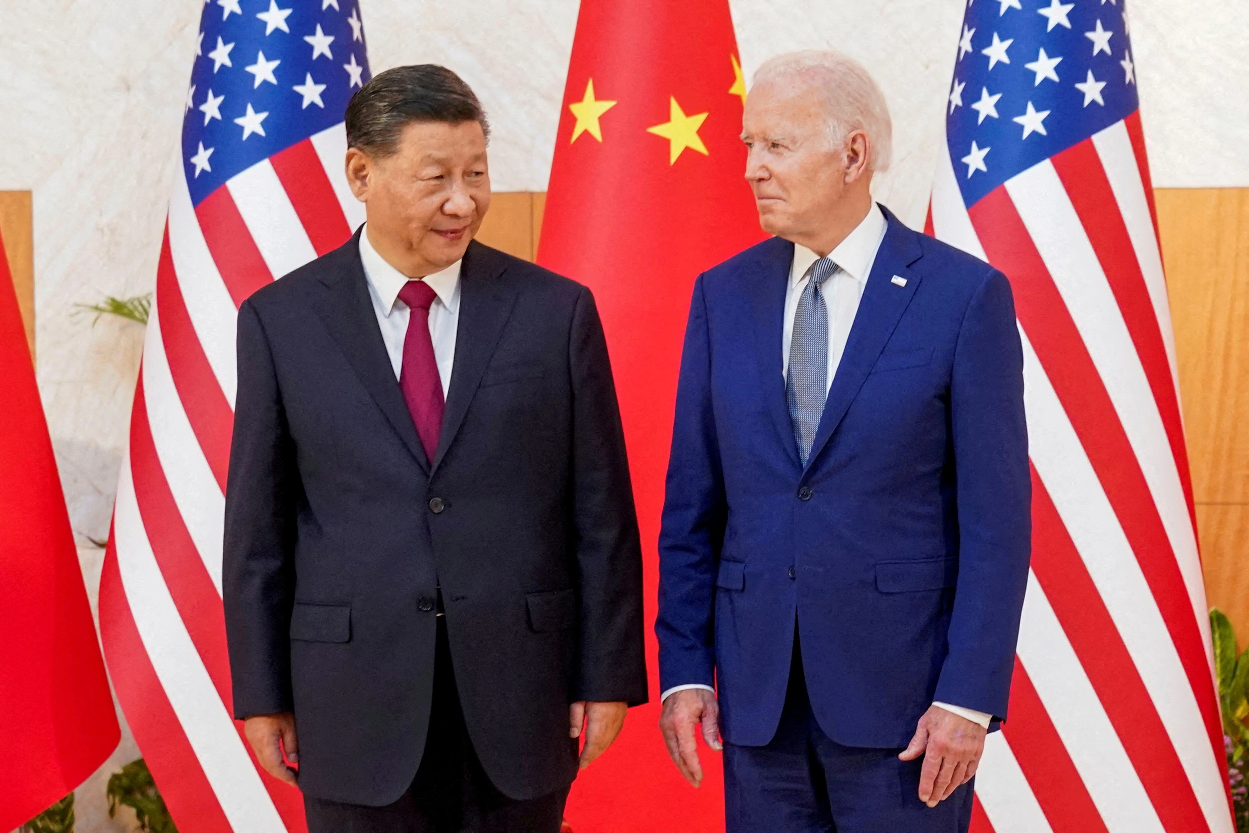 Xi Jinping y Joe Biden (Reuters)