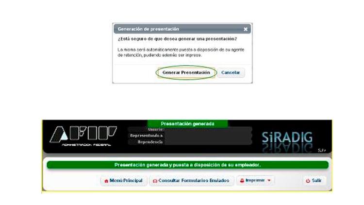 Los contribuyentes que tengan que cargar sus datos deben explorar las pantallas del servicio Siradig-Trabajador en la web de la AFIP