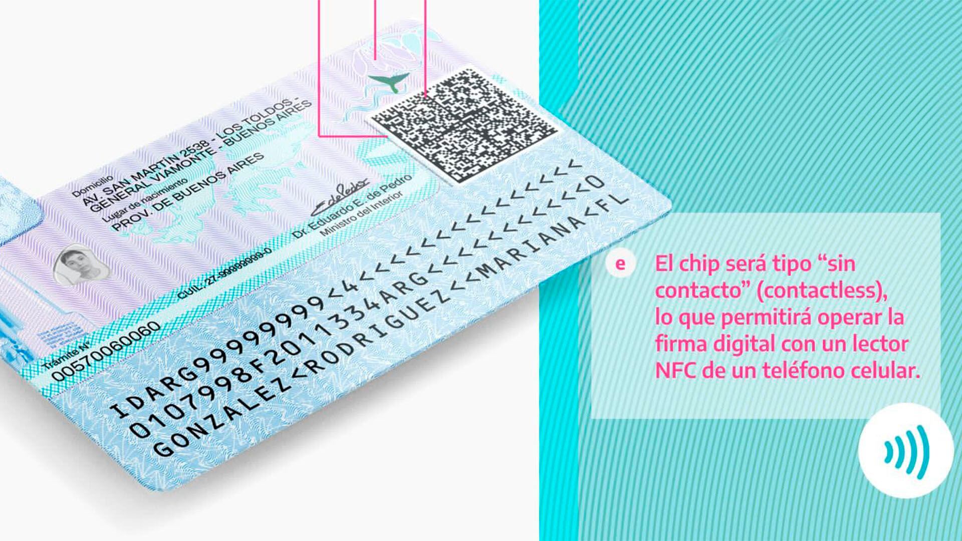 Renaper lanza el nuevo DNI electrónico con chip portada