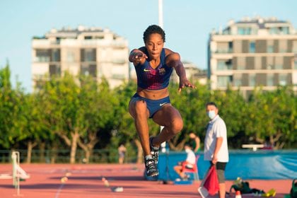 La actual recordwoman en pista cubierta de triple salto, la venezolana Yulimar Rojas