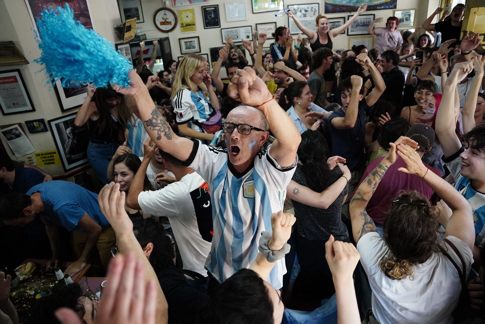 El grito de gol de la gente en el 3-0 de Argentina sobre Croacia