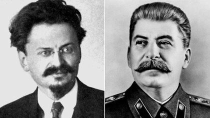 León Trotsky y Iosif Stalin