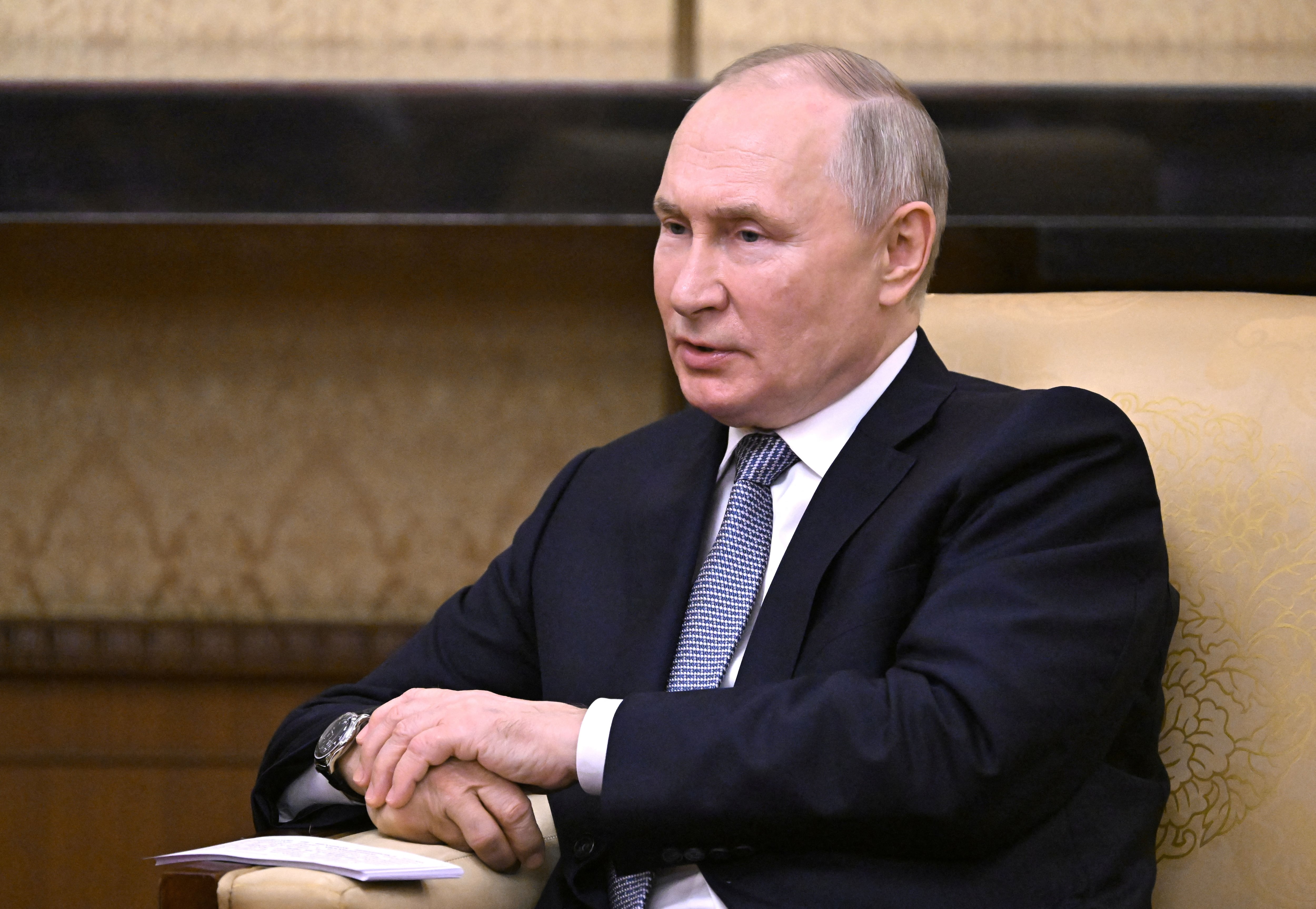 El presidente de Rusia, Vladímir Putin, en Beijing, China, 17 de octubre de 2023. Sputnik/Grigory Sysoyev/Pool via REUTERS