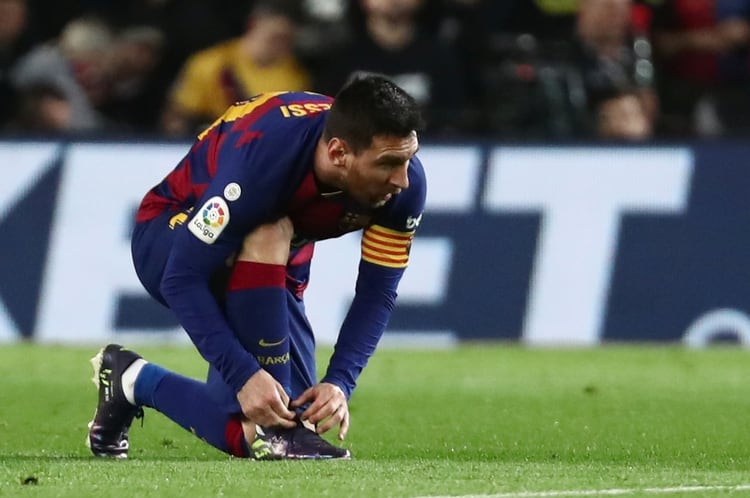 Messi, en posición de observación (REUTERS/Sergio Perez)